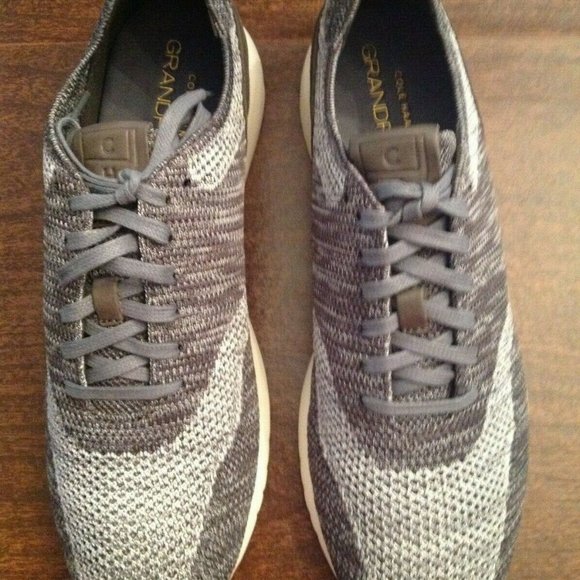 Cole Haan Men's GrandPro Gray & Brown Stitchlite Fashion Sneakers 11.5M - NIB
